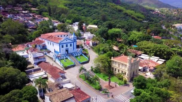 Nossa Senhora Ajuda Templom Bonsucessóban Ilhabelán Paulo Állam Északi Partján — Stock videók