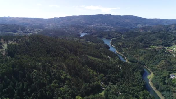 Fiume Montagna Drone Riprese Fiume Montagna — Video Stock