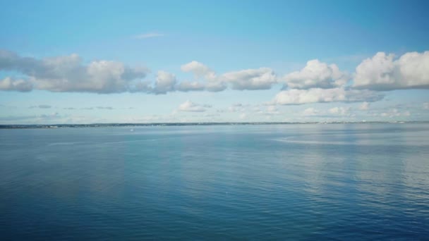 Landscape Panoramic View Shot Beautiful Southern English Coast Line Old — Stock Video