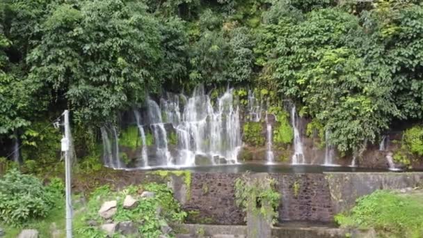 Piękny Wodospad Salwadorze — Wideo stockowe