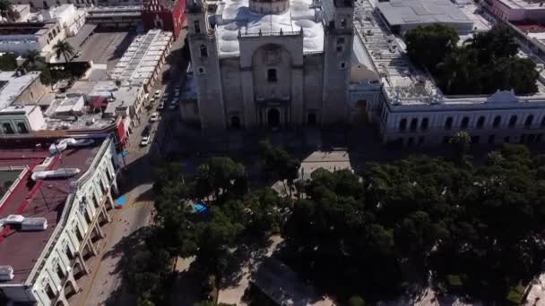 Veduta Aerea Del Centro Storico Una Città Messico — Video Stock