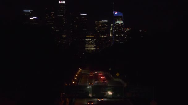 Beautiful Town Los Angeles Skyline — Stock Video