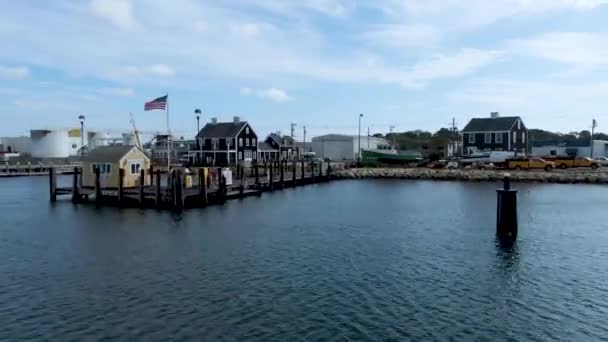 Droga Winnicy Heaven Piers Cape Cod Massachusetts Usa Antena — Wideo stockowe