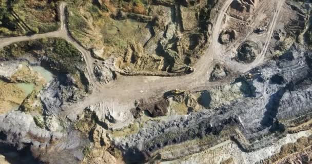 Όψη Ενός Ορυχείου Εξόρυξης Αργίλου Μεταξύ Των Πόλεων Muelheim Kaerlich — Αρχείο Βίντεο
