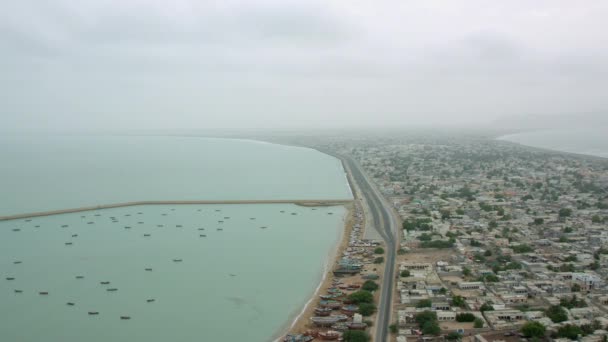 Bateaux Port Gwadar Baloutchistan Belle Ville Pakistan — Video