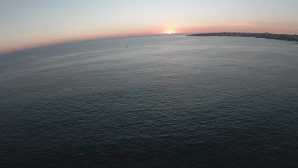 Güneşin Batışında Tekne Balıkçılığı — Stok video