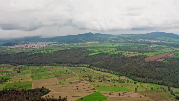 Aerea Sorvolando Paesaggio Rurale Luciernagas — Video Stock