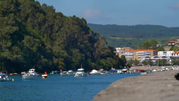 Nog Steeds Gefilmd Van Monding Van Gorliz Bilbao Waar Monding — Stockvideo