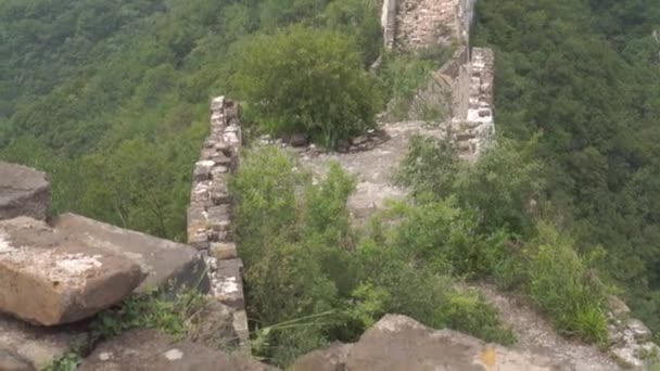 Jiankou Grande Muralha Selvagem China — Vídeo de Stock