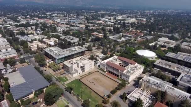 California Institute Technology Campus Della Scuola Aerea Edifici Quartiere Pasadena — Video Stock