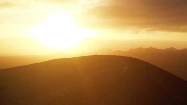 Hora Oro Los Angeles Mountain — Vídeos de Stock