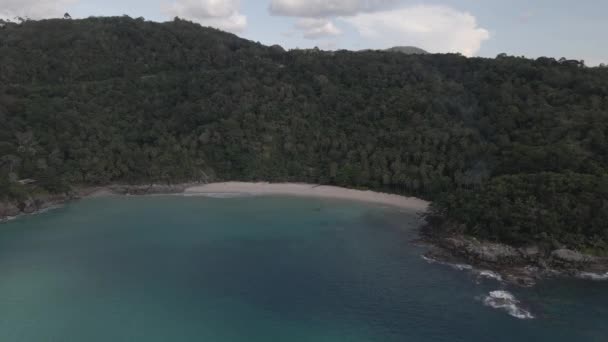 Schöne Rundumsicht Freiheitsstrand Thailand — Stockvideo