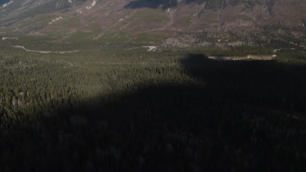 Vzduch Lesního Údolí Svažujícího Horám Britská Kolumbie — Stock video
