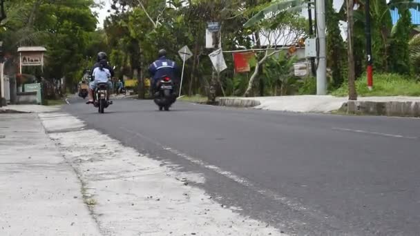 Οδικές Συνθήκες Γενέσει Τους Κυκλοφορία Οχημάτων Bali Οκτώβριος 2021 — Αρχείο Βίντεο