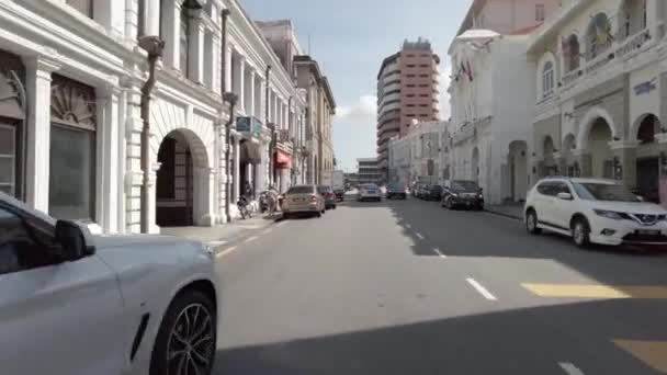 Beach Caddesi Ndeki Hava Manzaralı Eski Koloni Miras Binası — Stok video