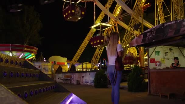 Wspomnienia Wesołego Miasteczka Odessa Luna Park — Wideo stockowe
