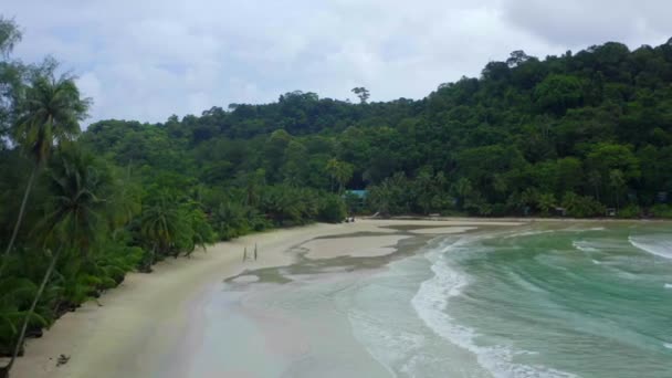 Holzbrücke Bang Bao Strand Auf Der Insel Koh Kood Trat — Stockvideo