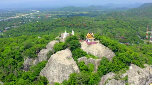 Vista Aérea Wat Phra Phutthachai Saraburi Tailandia Sudeste Asiático — Vídeo de stock