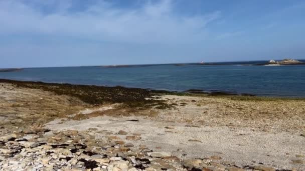 Blick Auf Kleine Inseln Der Ile Saint Nicolas Der Nähe — Stockvideo