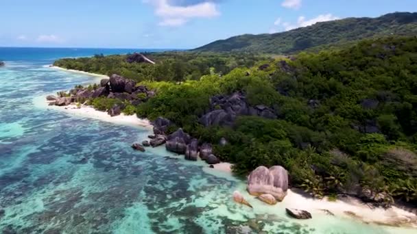 Seychelles Digue Rocks Aerial Drone33 Mp4 — Video