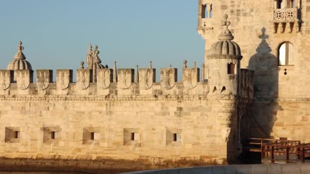 Úžasný Pohled Torre Belem — Stock video