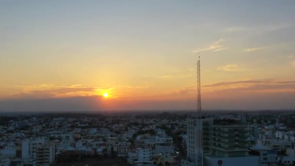 Veracruz Ciudad Lapso Tiempo Puesta Del Sol — Vídeos de Stock