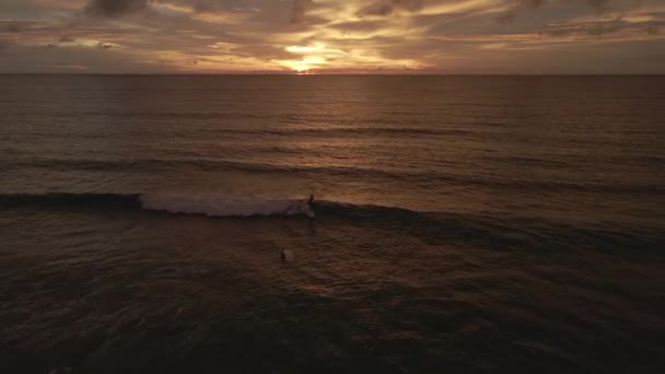 Krásný Západ Slunce Pláži Karon Thajsku — Stock video