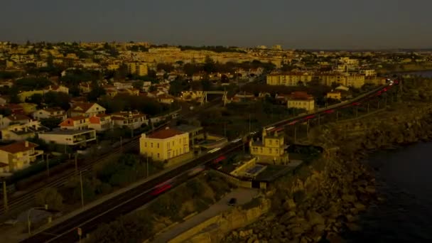 Beobachten Des Verkehrs Bis Die Nacht — Stockvideo