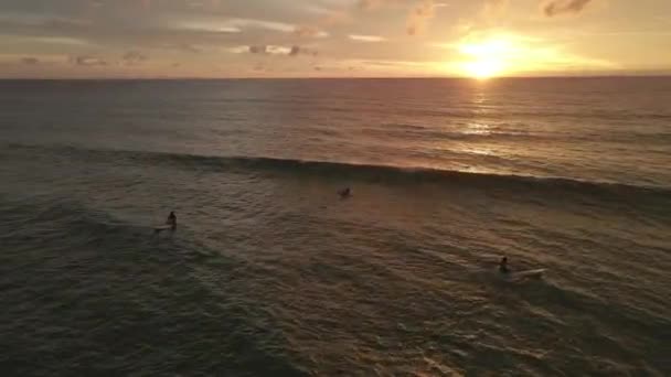 Vibrações Pôr Sol Surf — Vídeo de Stock