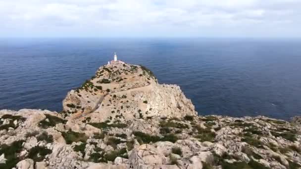 Σημείο Προβολής Mallorca Coast Drone Shot — Αρχείο Βίντεο