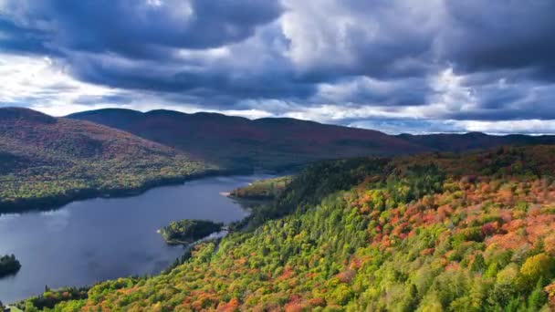 Mont Tremblant Ulusal Parkı Nda Dağ Zamanlaması — Stok video