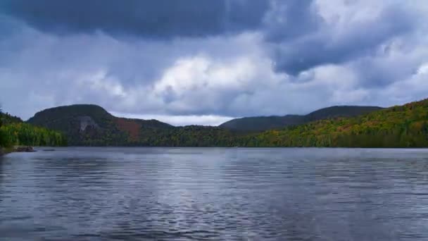 Timelapse Lac Avec Tempête Entrante — Video