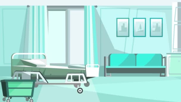 Animation Hospital Room Medical Room Bed Table Explainer Type Video — Stock  Video © BlackBoxGuild #542846656