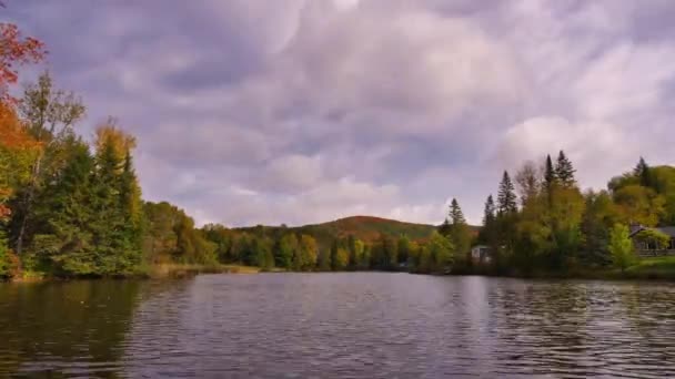 Timelapse Lac Saguay Quebec — Stock video