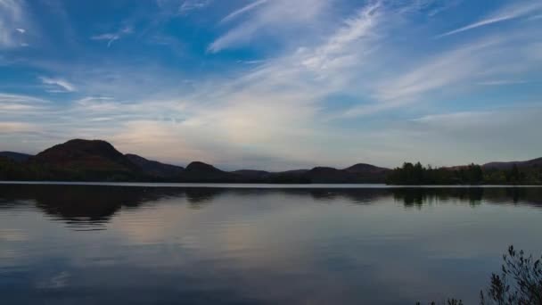 Atardecer Timelapse Mont Tremblant Quebec — Vídeos de Stock