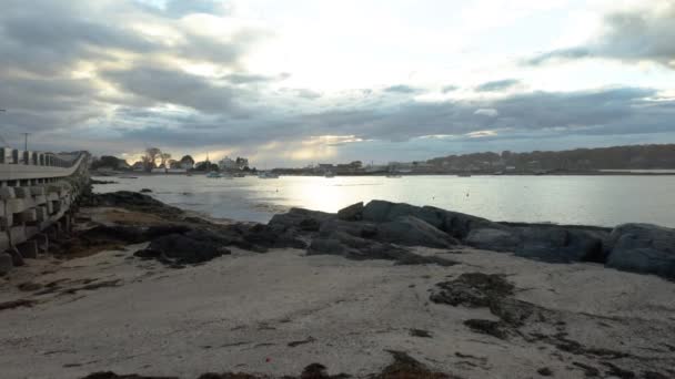 Przednie Ujęcie Zatoki Bailey Island — Wideo stockowe