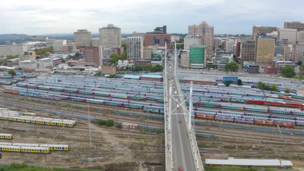 Gyönyörű Légi Felvétel Johannesburgról Dél Afrikáról — Stock videók