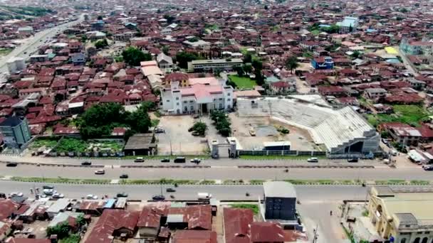 Aafin Alake Palace Surrounding Suburb Abeokuta Town Ogun State Nigeria — Stock Video