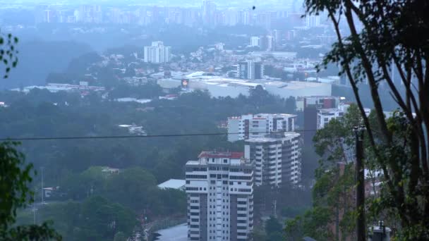 危地马拉城的空中景观 危地马拉的建筑物 危地马拉的城镇 — 图库视频影像