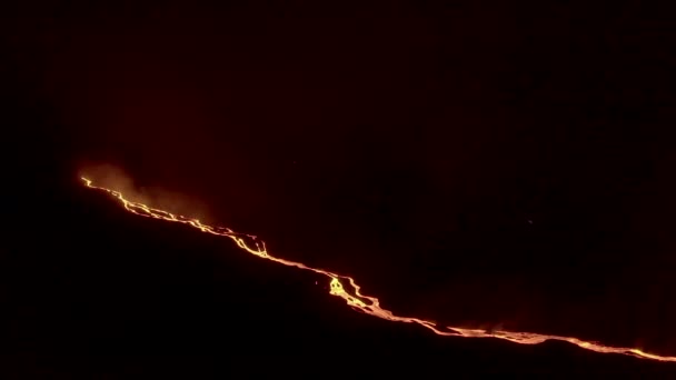 Vista Aérea Del Volcán Cumbre Vieja Erupción — Vídeos de Stock