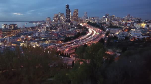 Seattle Merkez Bölgesi First Hill Yesler Terrace Atlantik Çevre Yolu — Stok video