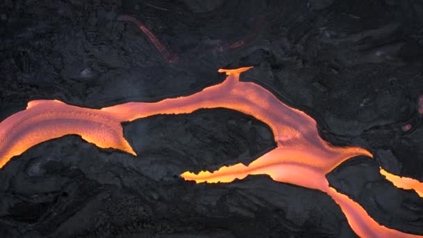 Aerial View Volcano Cumbre Vieja Erupting — Stock Video