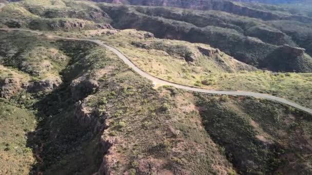 Estrada Ventosa Através Charles Knife Canyon Exmouth Austrália Ocidental — Vídeo de Stock