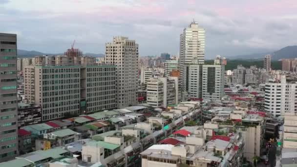 Aérea Que Estabelece Tiro Mosca Drone Torno Bairro Yongchun Capturando — Vídeo de Stock