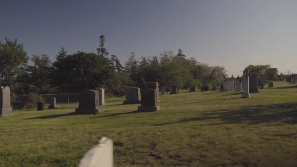 Der Bergfriedhof Ein Alter Friedhof Auf Der Brier Insel Nova — Stockvideo