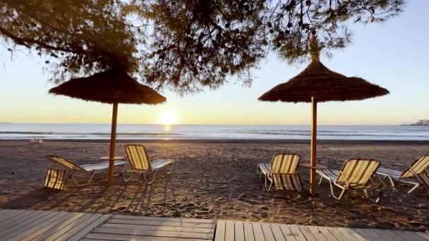 Spiaggia Turismo Costa Albanese Sul Mare Adriatico — Video Stock