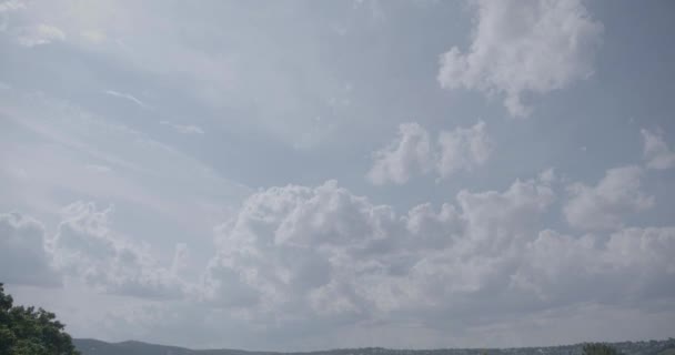 Eugensplatz Dan Stuttgart Bulutlu Bir Günde Görüntüsü — Stok video