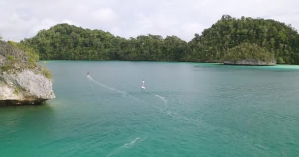 Folha Elétrica Entre Ilhas Indonésia — Vídeo de Stock