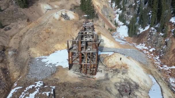 ロッキー山脈の鉱山 — ストック動画