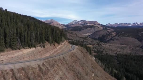 Montagnes Voiture Blanche Délectent — Video